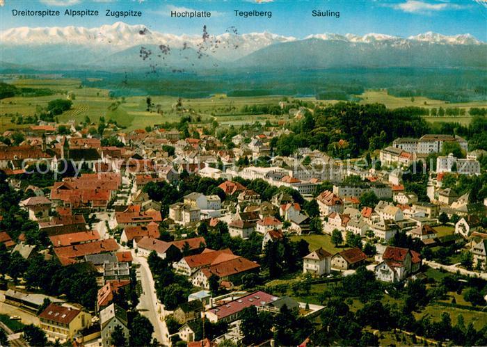 Bad Woerishofen Fliegeraufnahme mit Alpenblick