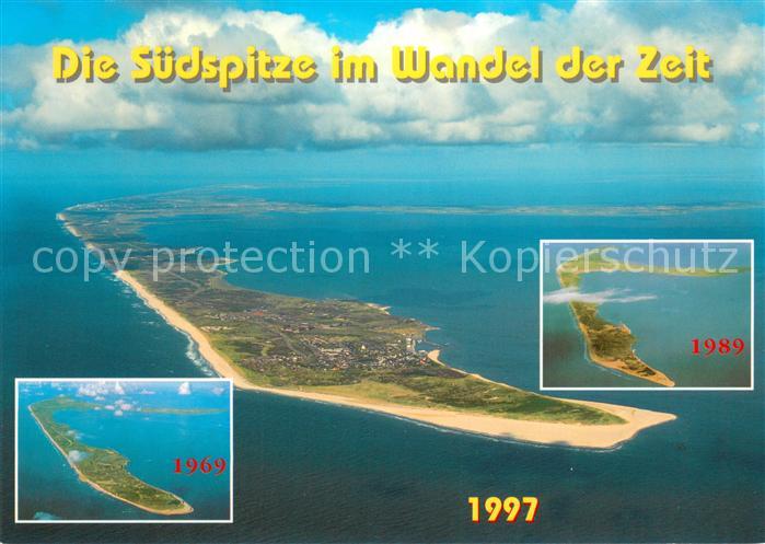 SYLT Insel Schleswig-Holstein Suedspitze im Wandel der Zeit Fliegeraufnahmen