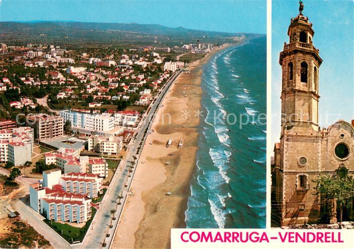 Comarruga Vendrell Fliegeraufnahme Kirche