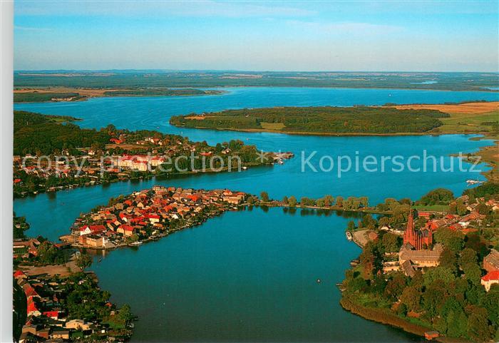 Malchow Fliegeraufnahme mit Fleesensee