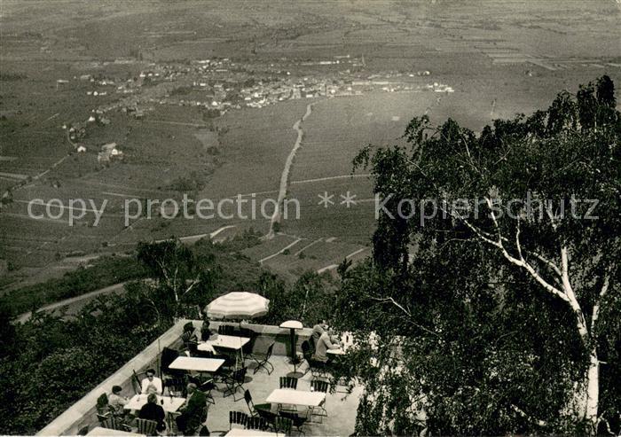 Edenkoben Rietburg Aussichtsterrasse der Deutschen Weinstrasse