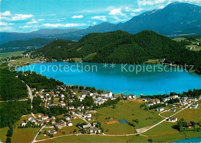 Seelach Klopeinersee Fliegeraufnahme mit Petzen Georgiberg und Unterberg