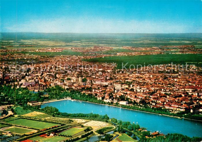 HANNOVER CITY Fliegeraufnahme mit Maschsee