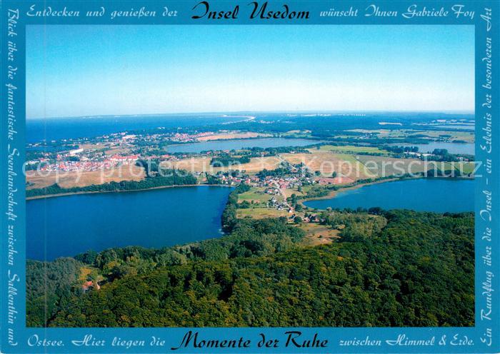 Insel Usedom Von Neu Sallenthin bis zur Ostsee Fliegeraufnahme