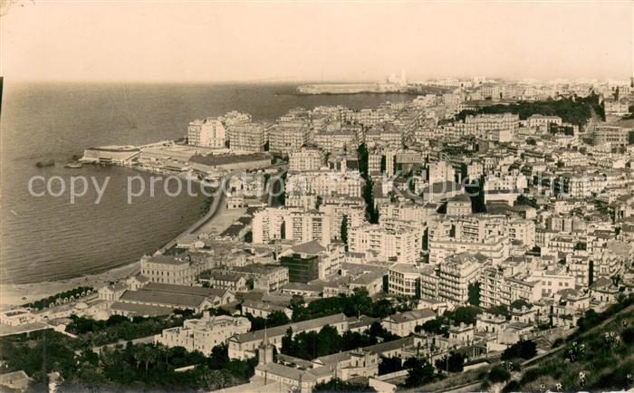 Alger Algerien Vue aerienne du Quartier de Bab-el-Oued