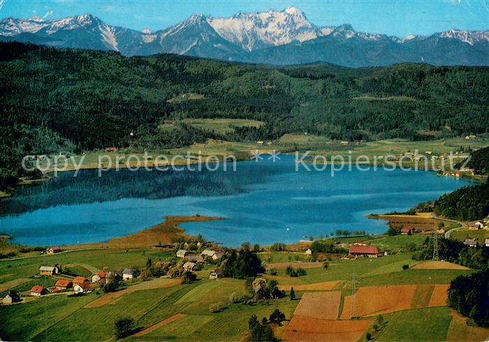 Keutschach See mit Mittagskogel Fliegeraufnahme