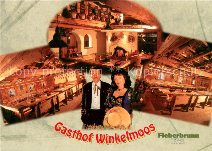 Fieberbrunn Tirol Gasthof Winkelmoos Gottfried und Marianne Friedrich Gastraeume