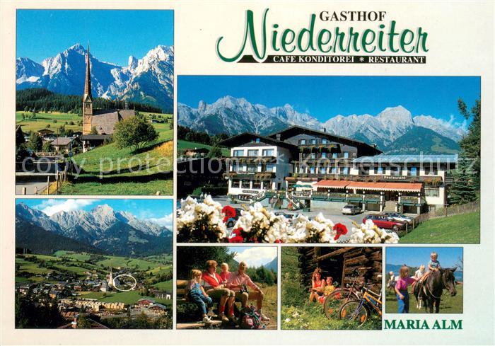 Maria Alm Steinernen Meer Gasthof Niederreiter Kirche Panorama Motive