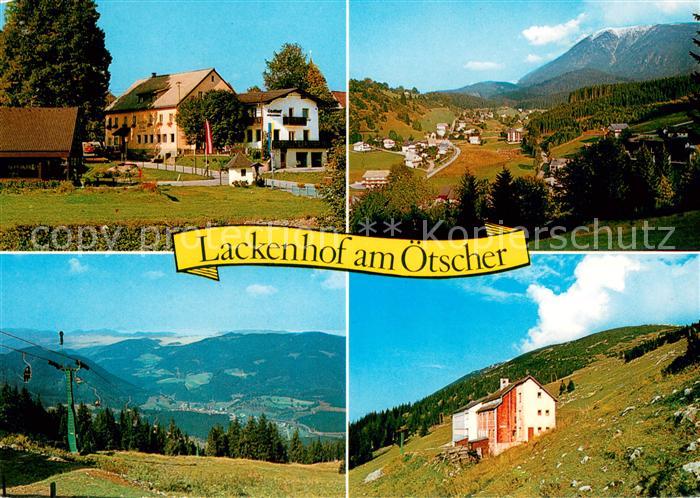 Lackenhof Gaming Gasthof zur Linde Panorama mit oetscher Sessellift zum oetscher