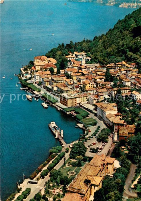 Bellagio Lago di Como Promenade mit Hotel Grand BretagneFliegeraufnahme