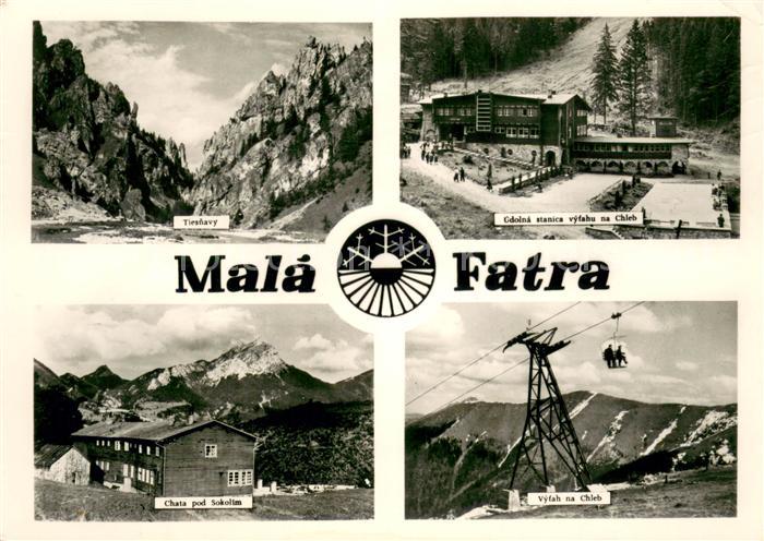 Mala Fatra Tiesnavy Chata pod Sokolim Vytah na Chleb Udolnastanica vytahu na Chl