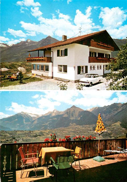 Schenna Meran Pension Innerhofer Balkon