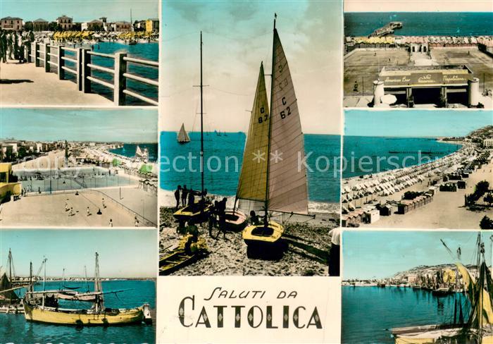 Cattolica Rimini Hafenpartien Strandpartien