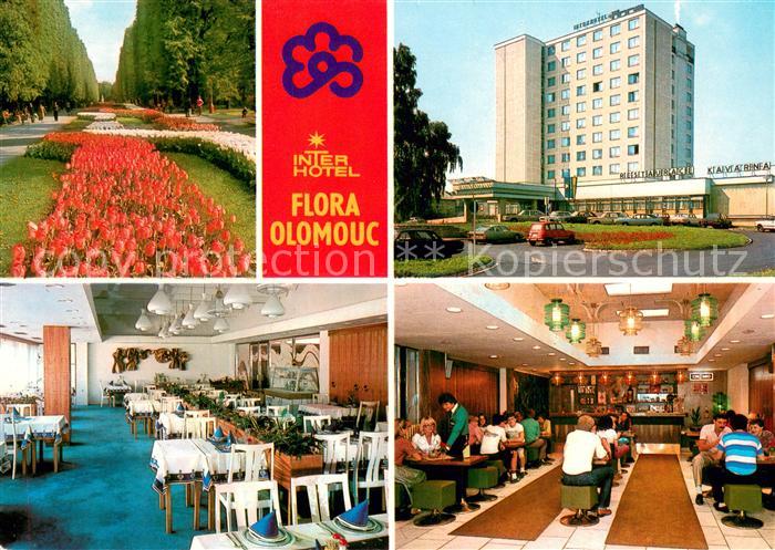 Olomouc Interhotel Flora Speisesaal Park