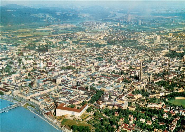 Linz Donau Fliegeraufnahme