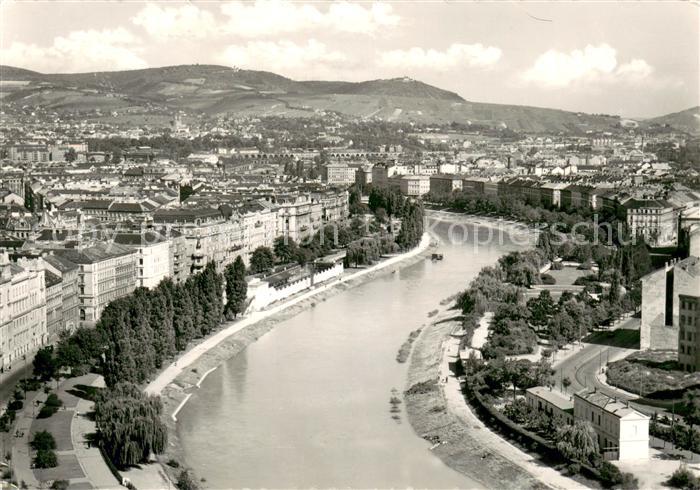 Kahlenberg Wien mit Leopoldsberg und Donaukanal