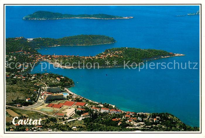 Cavtat Dalmatien Fliegeraufnahme