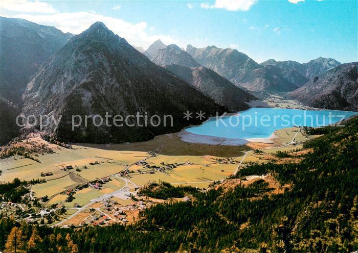 Maurach Achensee Fliegeraufnahme mit Pertisau Baerenkopf und Karwendel