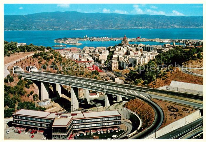 Messina Tangenziale Autostrada Fliegeraufnahme