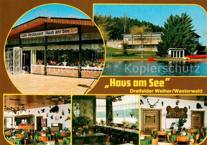 Schmidthahn Cafe Restaurant Haus am See Dreifelder Weiher im Westerwald