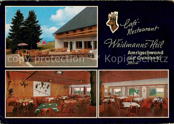 Amrigschwand Cafe Restaurant Waidmanns Heil im Schwarzwald