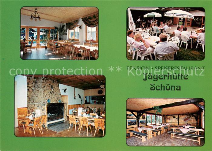 Schoena Cavertitz Pension Restaurant Jaegerhuette Kaminzimmer Gartenterrasse