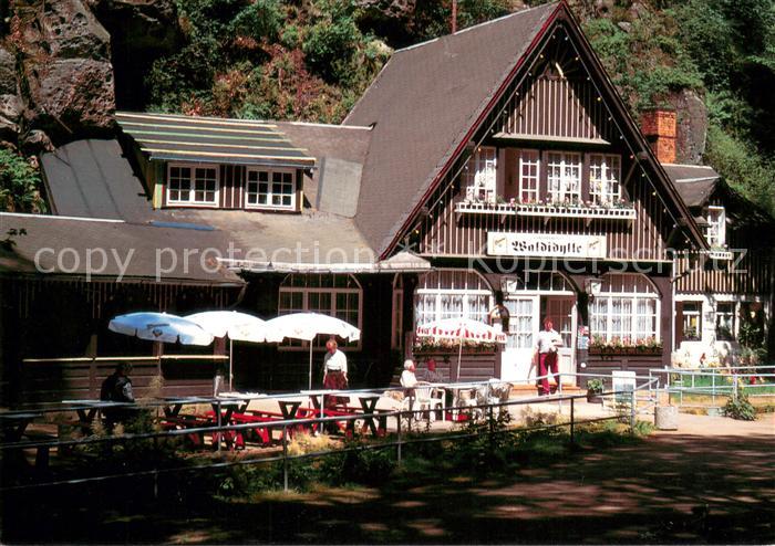 Uttewalder Grund Gasthaus Waldidylle Ausflugsziel im Elbsandsteingebirge