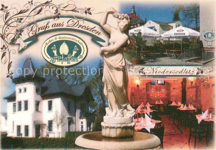 Niedersedlitz 13 Pfaffen Keller- und Gartenwirtschaft Brunnen