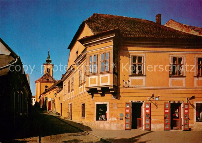 Szentendre Goeroeg utca Motiv Innenstadt mit Kirche