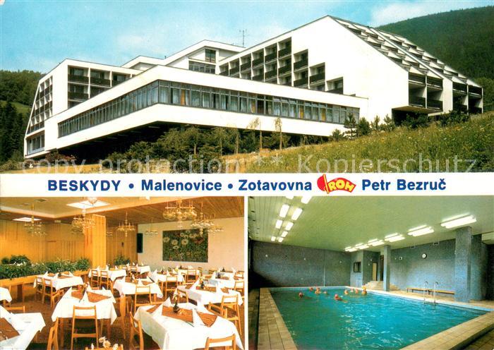 Malenovice Zotavovna ROH Petr Bezruc Hotel Restaurant Hallenbad Beskidengebirge