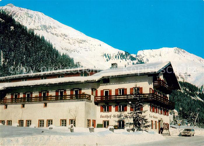 Elbigenalp Hotel Pension Alpenrose Winterlandschaft Alpen