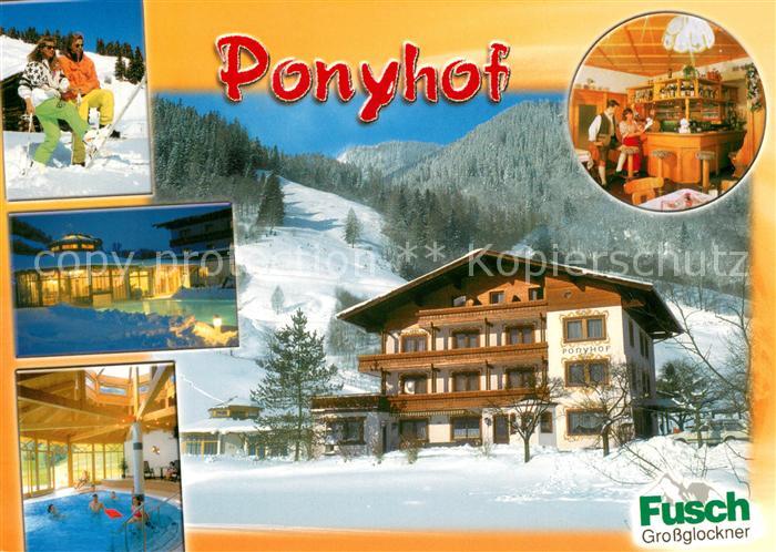 Fusch Grossglocknerstrasse Pension Hollaus Ponyhof im Winter