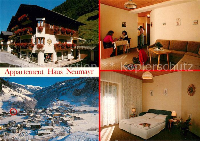 Grossarl Appartement Haus Neumayr Fremdenzimmer Panorama Winterlandschaft