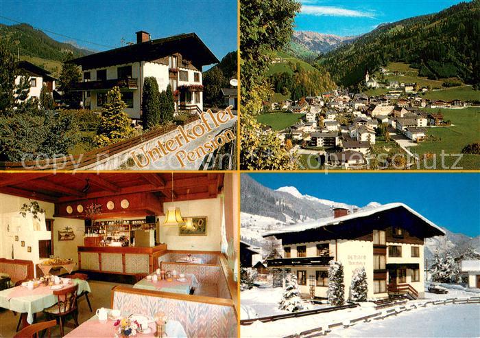 Grossarl Pension Unterkofler Gastraum Panorama