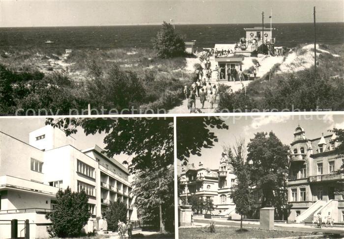 Swinoujscie Swinemuende Wejscie na plaze Dom wypoczynkowy Ewunia Ulica Orkana St