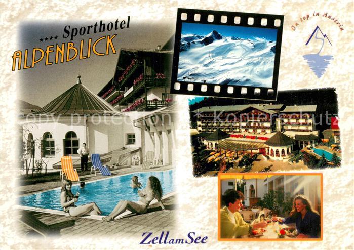 Zell See Sporthotel Alpenblick Restaurant Hallenbad Panorama Hohe Tauern