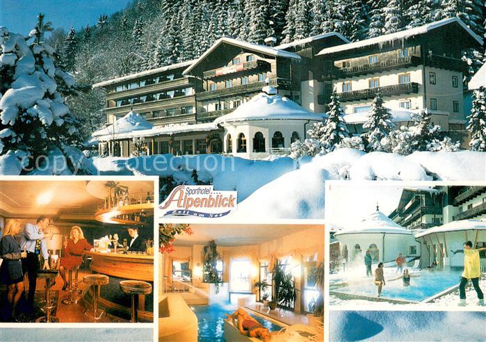 Zell See Sporthotel Alpenblick Restaurant Swimming Pool Winterimpressionen
