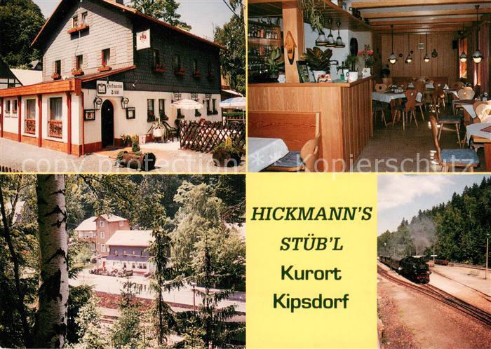 Kipsdorf Hickmann's Stueb'l Restaurant Eisenbahn Dampflokomotive