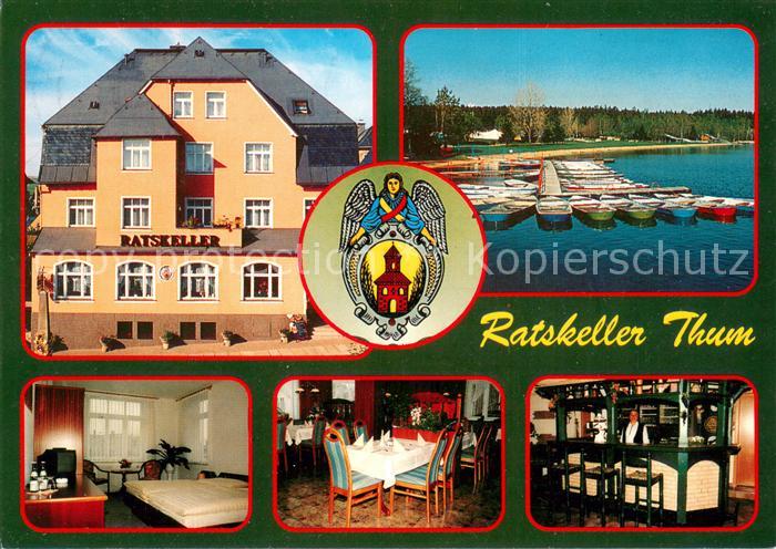 Thum Erzgebirge Ratskeller Restaurant Fremdenzimmer Bootssteg