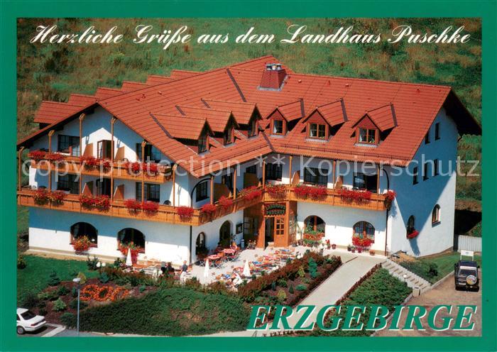Erdmannsdorf Augustusburg Landhaus Puschke Hotel Restaurant Fliegeraufnahme