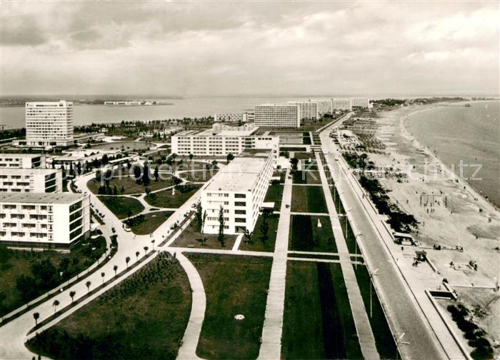 Constanta Langer Strand am Schwarzen Meer Fliegeraufnahme