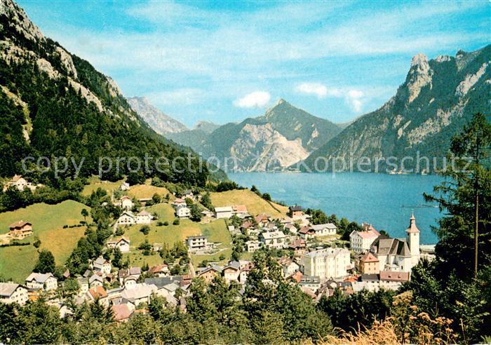 Ebensee Oberoesterreich Panorama Traunsee Alpen
