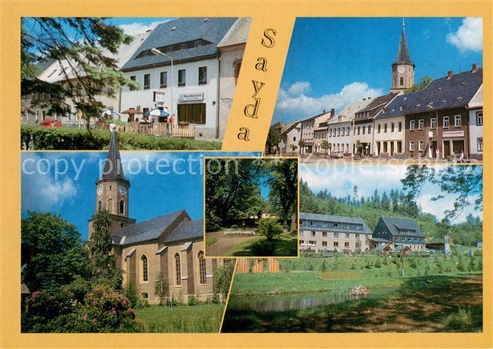 Sayda Gaststaette Ratskeller Stadtkirche St. Marien Jugendherberge