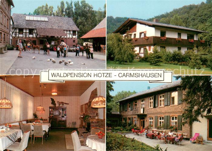 Carmshausen Witzenhausen Waldpension Hotze Gaststaette Reitstall