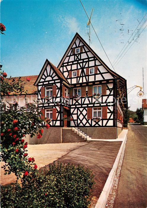 Weierbach Zell Gasthaus Pension Zur Sonne Fachwerkhaus