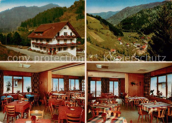 Wildgutach Gasthaus Loewen Restaurant Landschaftspanorama Schwarzwald