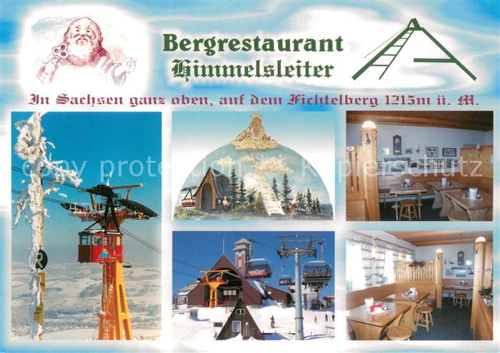 Oberwiesenthal Erzgebirge Bergrestaurant Himmelsleiter auf dem Fichtelberg Winte