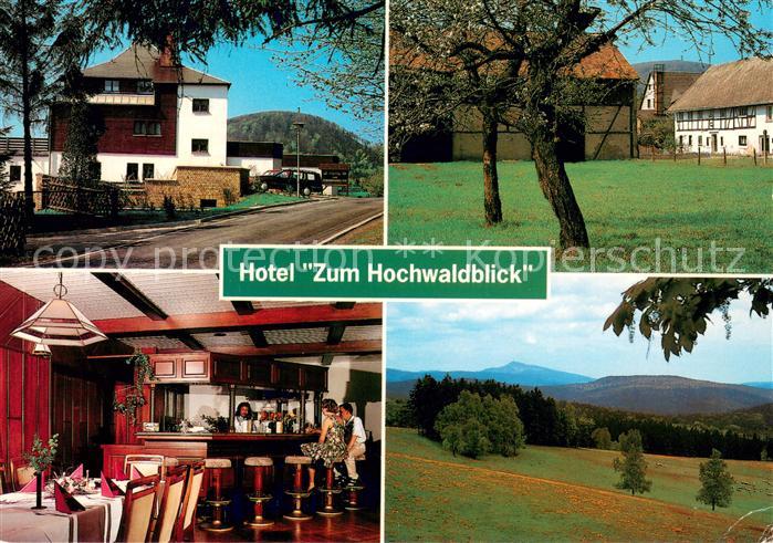 Lueckendorf Hotel Zum Hochwaldblick Restaurant Landschaftspanorama Hochwald Boeh