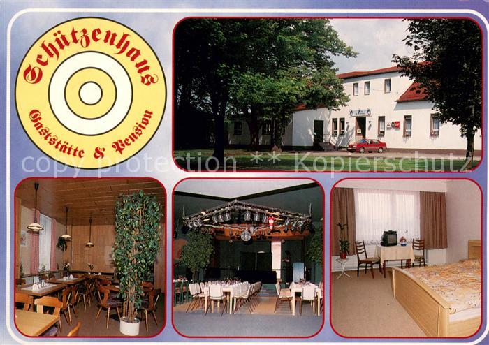Waldenburg Sachsen Gaststaette Pension Schuetzenhaus Gastraum Fremdenzimmer