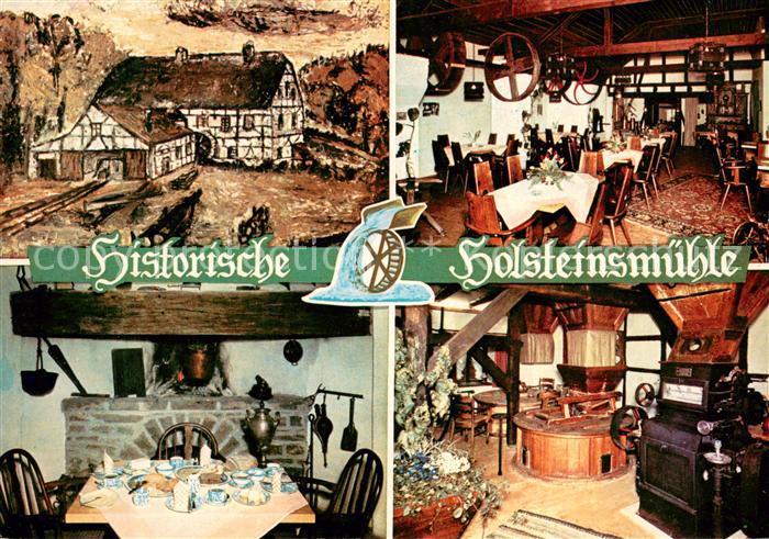 Nuembrecht Historische Holsteinsmuehle Cafe Restaurant Aquarell